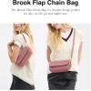 imageRefined Calf Leather Brook Flap Chain Bag