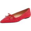imageCoach Womens Flat with CrystalsBright Red
