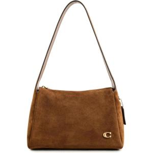 imageCOACH Womens Suede Lola Shoulder BagWarm Brown Suede