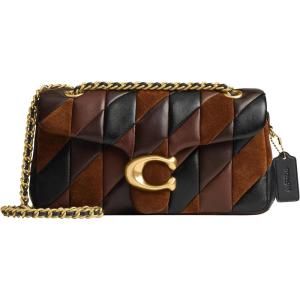 imageCOACH womens Quilted Tabby Shoulder Bag 26B4Maple Shadow Brown