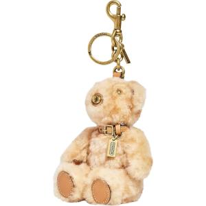 imageCoach Floppy With Antlers Bag Charm In ShearlingBear  Beige