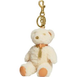 imageCoach Floppy With Antlers Bag Charm In ShearlingBear  Cream