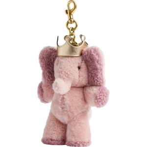 imageCoach Floppy With Antlers Bag Charm In ShearlingElephant With Crown