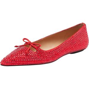 imageCoach Womens Flat with CrystalsBright Red