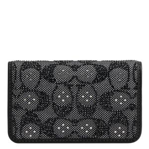 imageCrystal Signature Jacquard Essential Slim Card CaseBlack Crystal Signature