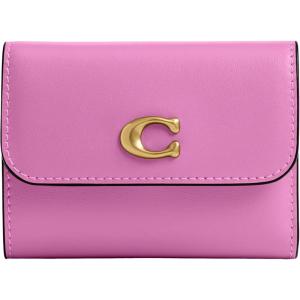 imageRefined Calf Leather Essential Card Holder WalletB4Fuschia