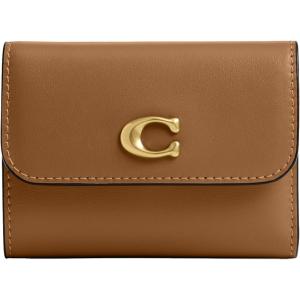 imageRefined Calf Leather Essential Card Holder WalletHoney Brown