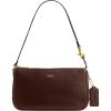 imageCOACH Womens Natural Grain Leather Plaza BagMaple