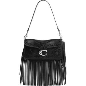 imageCoach Womens Tabby Shoulder Bag 26Black Beaded Fringe