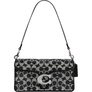 imageCoach Womens Tabby Shoulder Bag 26Black Crystal Suede
