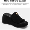 image:imageCOACH womens Marie Platform SandalBlack Suede