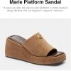 image:imageCOACH womens Marie Platform SandalCoconut Suede