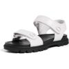 image:imageCOACH Womens Brynn Leather SandalsOptic WhiteBlack