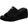 image:imageCOACH womens Marie Platform SandalBlack Suede
