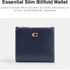 image:imageCoated Canvas Signature Essential Slim Billfold WalletNAVY