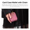 image:imageRefined Calf Leather Essential Chain Card CaseB4PINK
