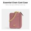 image:imageRefined Calf Leather Essential Chain Card CasePEONY