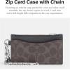 image:imageZip Card Case with Chain in Signature with Crossgrain