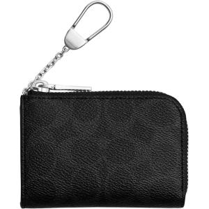 image:imageCOACH L Zip Key Case in Signature
