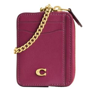 image:imageRefined Calf Leather Essential Chain Card CaseB4PINK