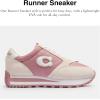 image:imageCOACH Womens Runner SneakersTrue PinkChalk