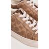 image:imageCoach Womens High Line Signature Coated Canvas SneakeBrown Khaki