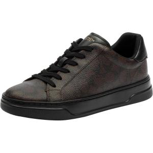 image:imageCoach Womens High Line Signature Coated Canvas SneakeWalnutBlack