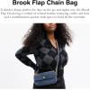 image:imageCOACH Brook Flap Chain BagLight Denim Suede