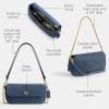 image:imageCOACH Brook Flap Chain BagLight Denim Suede