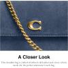 image:imageCOACH Brook Flap Chain BagLight Denim Suede