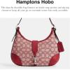 image:imageCOACH Womens Candy Crystal Signature Hampton Hobo BagRuby Ivory