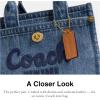 image:imageCOACH womens Cargo Tote Bag 20Indigo