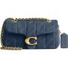 image:imageCOACH Crystal Embellished Leather Tabby Shoulder Bag 20Light Denim Suede