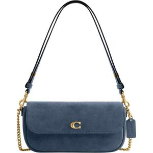 image:imageCOACH Brook Flap Chain BagLight Denim Suede
