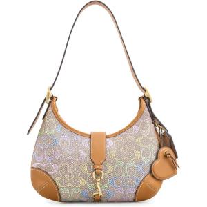 image:imageCOACH Womens Candy Crystal Signature Hampton Hobo BagB4Rainbow Multi