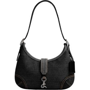 image:imageCOACH Womens Candy Crystal Signature Hampton Hobo BagLhBlack