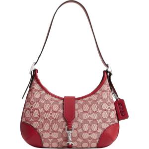 image:imageCOACH Womens Candy Crystal Signature Hampton Hobo BagRuby Ivory