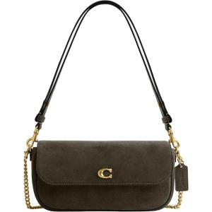 image:imageCoach Brook Flap Bag with ChainOlive Suede