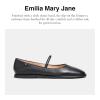 image:imageCoach Womens Emilia Mary Jane Flats Bluebell 5 Medium USBlack