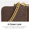 image:imageCoach Womens Essential Chain Card CaseB4DARK STONE