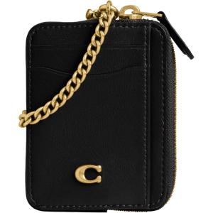 image:imageCoach Womens Essential Chain Card CaseB4BLACK