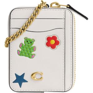 image:imageCoach Womens Essential Chain Card CaseB4CHALK MULTI