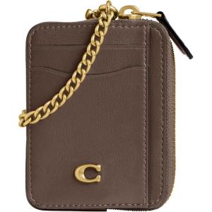 image:imageCoach Womens Essential Chain Card CaseB4DARK STONE