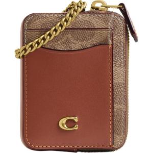 image:imageCoach Womens Essential Chain Card CaseB4TAN CARAMEL