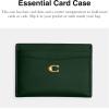 image:imageCoach Womens Refined Leather Card CaseB4HUNTER GREEN