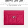 image:imageCoach Womens Refined Leather Card CaseDragonfruit