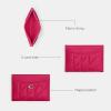 image:imageCoach Womens Refined Leather Card CaseDragonfruit