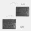 image:imageFlat Card Case in Embossed CrocCharcoal