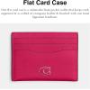 image:imageFlat Card Case in Embossed CrocDragonfruit