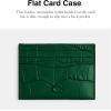 image:imageFlat Card Case in Embossed CrocIVY